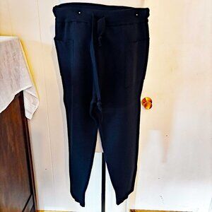 Zara Knit Black Pants - Size - EUR XL, USA XL, Mex 32